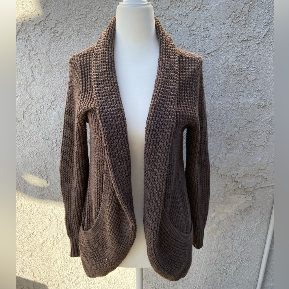 Market and spruce brown cardigan size small